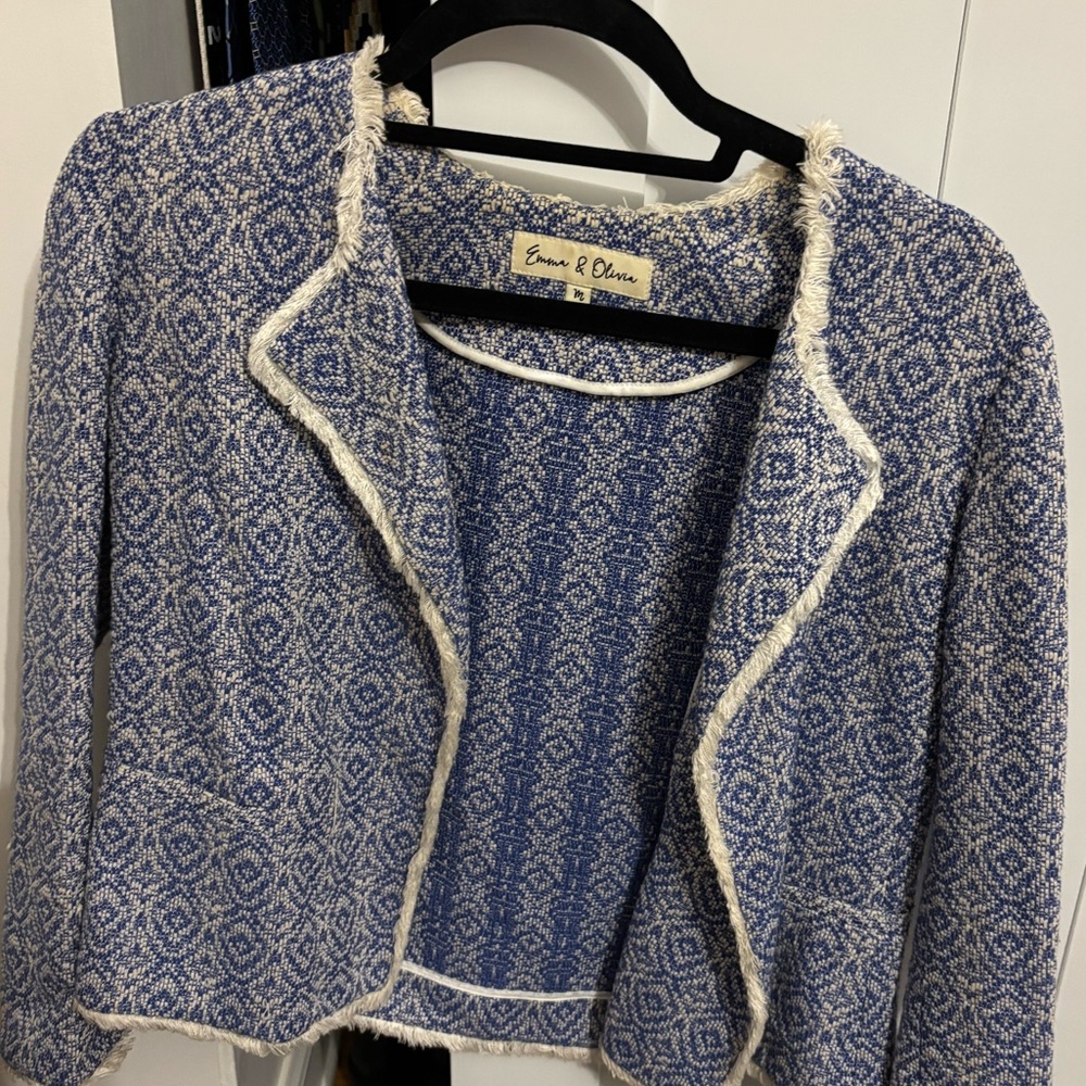 Blue print jacket